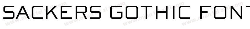 SACKERS GOTHIC FONT字体转换